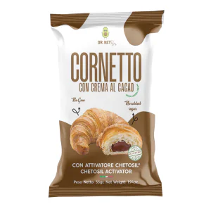 Cornetto ripieno con crema al cacao