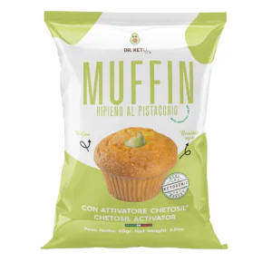 Muffin ripieno di crema al pistacchio