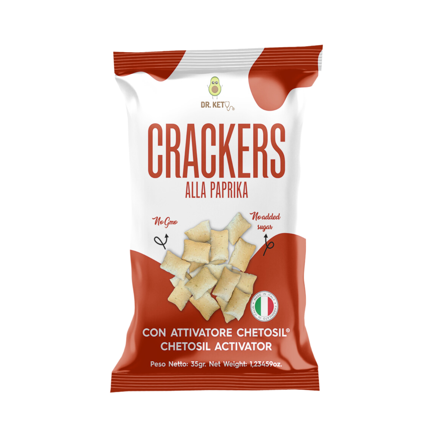 Cracker chetogenico Paprika DR.Keto